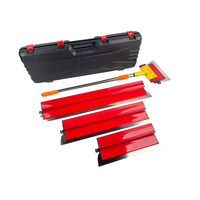 Kit de Spatules à Enduire de Qualité Supérieure pour Bricolage Industriel, Lame de Lissage en Acier Inoxydable avec Poignée en Plastique