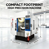 Machine de fraisage CNC compacte à 5 axes U200T, changeur d'outils automatique robuste BT30, coupe de précision des métaux, 20000 tr/min