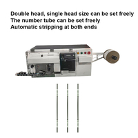 Máquina de tubo de código de número de inserción completamente automática máquina de marcado de prensado de pelado de corte de cable