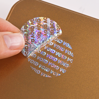 Étiquettes de sécurité en vinyle personnalisées, fabriquées en Chine, directement de l'usine de Dongguan, autocollants adhésifs anti-contrefaçon avec hologramme inviolable, anti-contrefaçon, UV