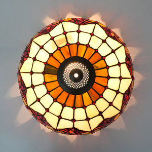 16 inch Tulip Chụp đèn thay thế Tiffany phong cách hoa kính màu Đèn bóng cho đèn bàn Đèn sàn đèn chùm - Product Image 6