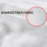 Échantillon gratuit, vente en gros, housse de couette en tissu de bambou, couette en Fiber de Polyester douce et lisse