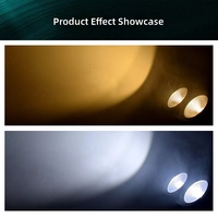 2x100W Projecteur LED Blinder à 2 Faisceaux Blanc Chaud et Froid, Effet COB, avec Bande LED pour Événements et Bars