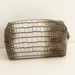 High End Himalaya Genuine Crocodile <b>Makeup</b> bag Crocodile Skin Collection Multi Choose Women PU Crocodile Cosmetic Bag - Product Image 5