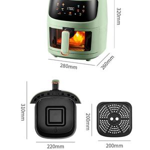Friteuse à air électrique intelligente multifonctionnelle 8L, sans huile, avec écran LCD, design moderne et classique, la plus vendue - Product Image 5