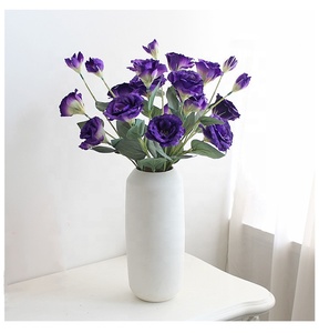 Ramo de flores artificiales de seda, mesa de imitación de <span class=keywords><strong>Eustoma</strong></span> Grandiflorum para decoración de hogar y boda - Product Image 3