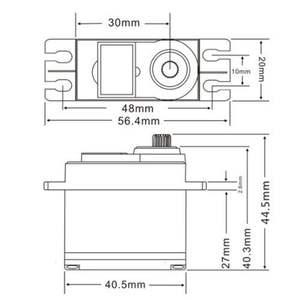 Servo numérique JX PDI 6221MG 20KG à couple élevé, 180 degrés, engrenages métalliques, expert, 12 canaux, portée de 5 km, pièces détachées pour hélicoptère RC d'extérieur - Product Image 6