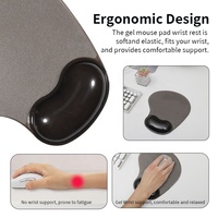 Alfombrilla de Ratón Transparente para Juegos con Reposamuñecas de Gel de Silicona, Color Personalizable, Tamaño Pequeño, para Uso en Oficina