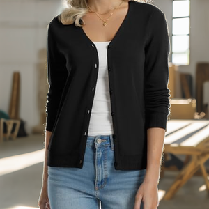 Blusa/Camisa Casual Europea de Otoño para Mujer, Diseño Geométrico, Tejida con 100% Fibra de Bambú, Transpirable, Holgada y Estilizadora - Product Image 2