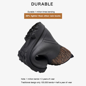 Ventes directes d'usine <span class=keywords><strong>bottes</strong></span> de pluie pour hommes mi-tube étanche moulage intégral moulage botte de <span class=keywords><strong>chasse</strong></span> en caoutchouc naturel pour la pêche - Product Image 4