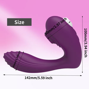 Vibratore per succhiare il clitoride con 10 modalità di intensità per le donne, stimolatore di aspirazione per capezzoli clitoride silenzioso ricaricabile impermeabile - Product Image 2