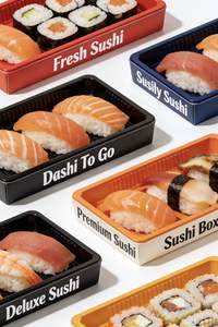 Caja de Embalaje Desechable para Sushi - Caja para Set de Sashimi de Mariscos - Caja de Exhibición para Venta Ambulante - Venta al por Mayor - Product Image 4