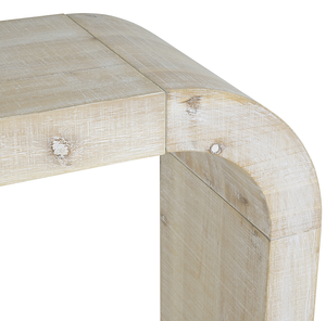 Modern Luxury Solid Wood <b>Console</b> <b>Table</b> with Curved Edge and Storage Natural Texture for Entryways Living Rooms Villas - Product Image 3