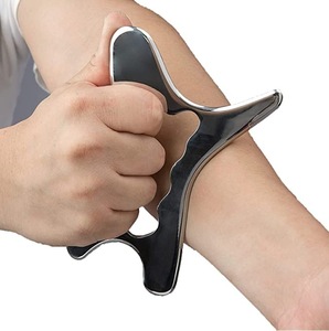 Outils Gua Sha en acier inoxydable avec logo personnalisé, outil de massage facial, du cou et du corps en métal, grattoir Gua Sha en acier inoxydable - Product Image 5