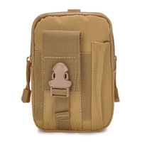 Sac banane tactique de camouflage extérieur avec fermeture éclair ; Pochette portefeuille étanche avec système MOLLE pour la pêche, la course et la randonnée