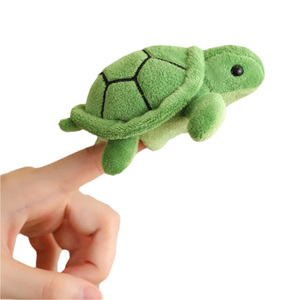 Giocattoli di Peluche a Forma di Tartaruga Mini, Marionette da Dito Personalizzate di Animali Marini - Product Image 1