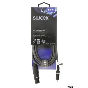 สายสัญญาณเสียง Sweex 3 เมตร XLR 3 พิน ตัวเมีย เป็น RCA ตัวผู้ โมโน - Product Image 2