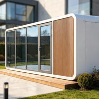 Maison conteneur modulaire de luxe 20 pieds, personnalisable, style Apple Cabin, préfabriquée et compacte