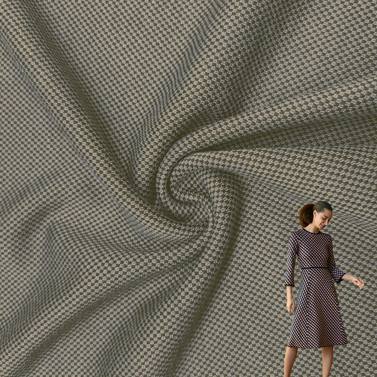 Китай, оптовая продажа, мягкая вискозная ткань, хорошая цена, тянущаяся полиэфирная двойная ткань для одежды/