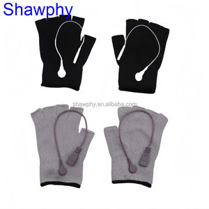 Sarung tangan serat perak konduktif, sarung tangan lima setengah jari untuk sarung tangan terapi rehabilitasi tubuh, sarung tangan elektroda elektroterapi denyut nadi pijat - Product Image 1