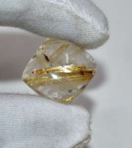 คุณภาพสูงทอง Rutile รูปทรงสี่เหลี่ยม Cabochon พร้อมเข็มรวมของแท้ Rutilated ควอตซ์อัญมณีสําหรับเครื่องประดับ DIY ทํา - Product Image 4