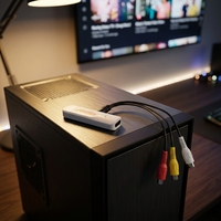 Receptores de TV y Accesorios FM AV DVB-T/T2 DVB-C 2 en 1 Receptor de TV Híbrido Digital + Analógico para Canales Gratuitos
