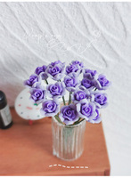 1:12 maison de poupée decore Accessoires argile fleurs Simulation rouge blanc rose modèle miniature jouet maison de poupée plantes