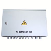 Système solaire photovoltaïque hors réseau 6, 8, 12 strings, boîtier de combinaison DC en acier laminé à froid avec disjoncteur MCB et fusible SPD photovoltaïque