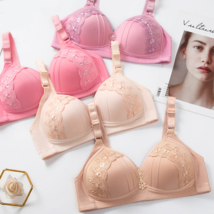 Soutien-Gorge Brodé Grande Taille pour Femme à Forte Poitrine en Gros Pas Cher Sans Armatures Fin Doux Bralette Non Rembourré Push Up - Product Image 5