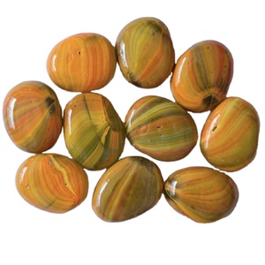 Landscaping Colored Crushed <strong>Stone</strong> Pea Gravel Yellow <strong>River</strong> Pebbles - Product Image 1