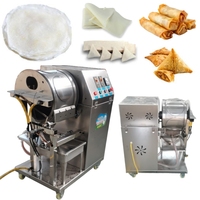 Machine automatique de fabrication de crêpes, de lumpias, de rouleaux de printemps et de feuilles de pâte à samosas en acier inoxydable, modèle Shanghai