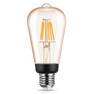 Đèn <span class=keywords><strong>LED</strong></span> Edison cổ điển kiểu sợi đốt 60W ST64 chất liệu PC, chân E27 E26 - Product Image 5