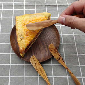 Nuevo Cuchillo Ecológico de Madera de Olivo con Hoja de Acero al Carbono, Estilo Vintage para Uso Doméstico con Aceite y Mantequilla, Duradero, de Fábrica - Product Image 2