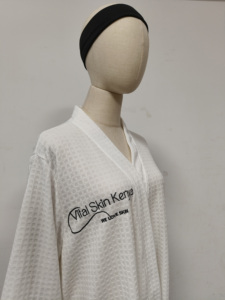 Hotel LOGO ricamo su misura a buon mercato di grandi dimensioni ad asciugatura rapida Spa Store <span class=keywords><strong>accappatoio</strong></span> da <span class=keywords><strong>donna</strong></span> Y01 - Product Image 3