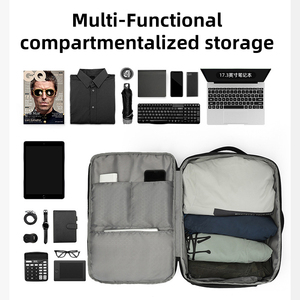 Mochila Expandible con Impresión de Logotipo, Gran Capacidad de 20 a 35 Litros, Compartimento Independiente <span class=keywords><strong>para</strong></span> Zapatos, Mochila <span class=keywords><strong>para</strong></span> Portátil de Nailon - Product Image 3