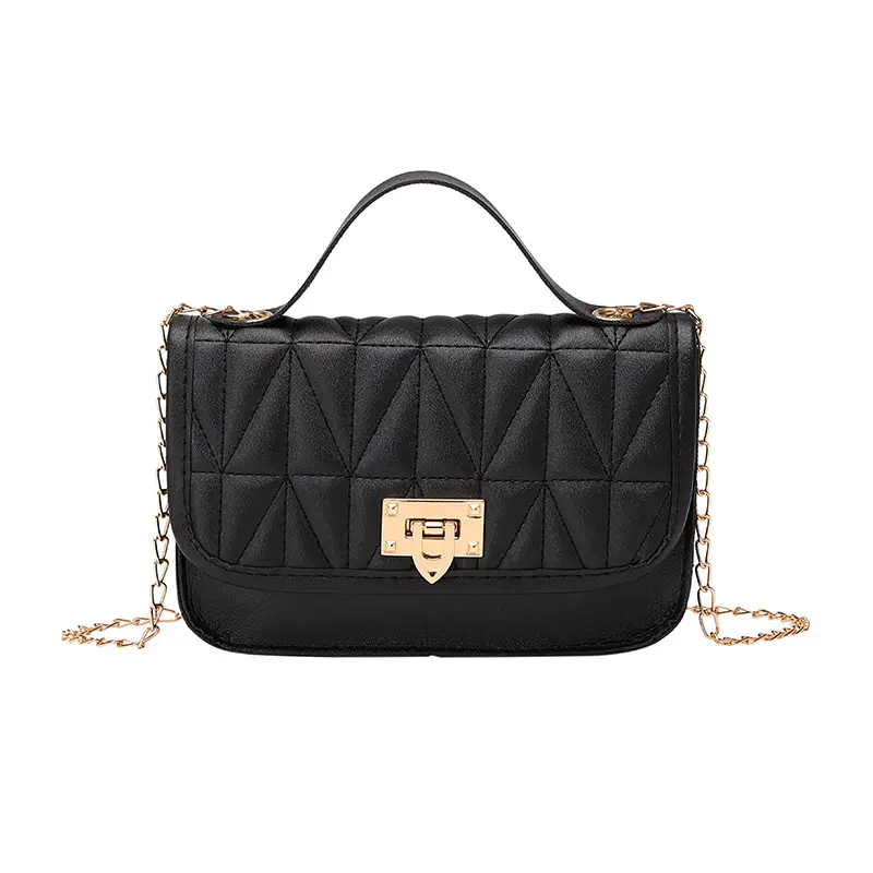 Luxury Designer Handbag Ladies 2023 New Trend Single Shoulder Bag Solid Color Buckle Messenger Bag Small Square Bag
