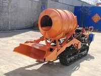 Mini-dumper chenillé diesel essence Goodway Zebra, malaxeur à béton, haute efficacité, normes EU5 EPA4, pour travaux de construction