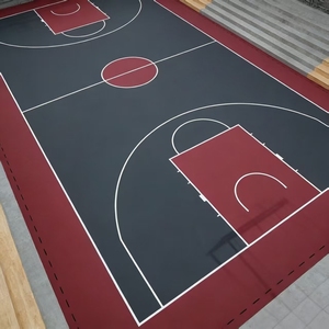Revêtement de sol en vinyle PVC sur mesure pour terrain de basketball intérieur - Product Image 3