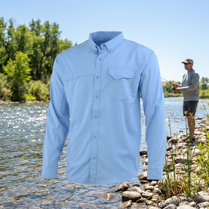 Allibaba Vêtements de marque privée pour homme Chemises de pêche <span class=keywords><strong>anti</strong></span>-<span class=keywords><strong>UV</strong></span> à manches longues personnalisées - Product Image 2