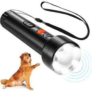 2023 Best Hot selling Ultrasonic Anti Bark Control Stop Barking Away Pet Dog Repeller Devices with Led Torch Light on sale