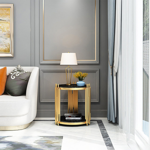 Meuble de rangement de luxe en <span class=keywords><strong>verre</strong></span>, étagère de rangement moderne, <span class=keywords><strong>table</strong></span> de rangement latérale personnalisée, mobilier de chambre, décoration intérieure - Product Image 5