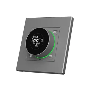 Interruptor de luz para casa inteligente, termostato Modbus RS485, display digital, botão de aquecimento e refrigeração, interruptor de luz de parede