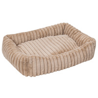 Coussin pour chien rayé en peluche respirant et imperméable, tapis d'été pour chien, pour Corgi, chiens de taille moyenne et grande, non statique, nid pour animaux de compagnie quatre saisons