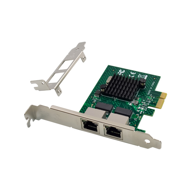 SUNWEIT ST7287 BCM5720 NetXtremeX1 Dual 10/100/1000 RJ45 Port 1Gb PCI Express Network Cards Adapter for Desktop