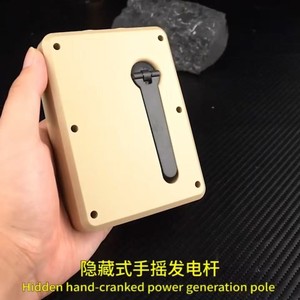 Handheld Flashlight Solar Powered Rechargeable Led Light Emergency Camping Lamp With Hand Crank Generator 18650 Battery - Product Image 5