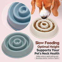 Gamelle ronde en silicone pour chien, anti-étouffement, à alimentation lente, stable, antidérapante, durable, avec emballage couleur personnalisé