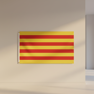 Bandera de Cataluña 3x5 pies, poliéster 100D, bandera catalana con dos ojales metálicos - Product Image 2