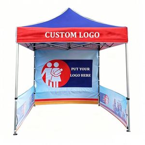Gazebo Plegable con Marco Hexagonal de Aluminio de Fácil Montaje, Carpa Pop-Up con Gráficos Personalizados Impresos, 10x10 - Product Image 1