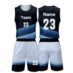 زي كرة سلة رجالي مخصص بتصميم أوروبي من البوليستر، طقم زي فريق كرة سلة قابل للعكس مطبوع بالتسامي باللون الأحمر - Product Image 1