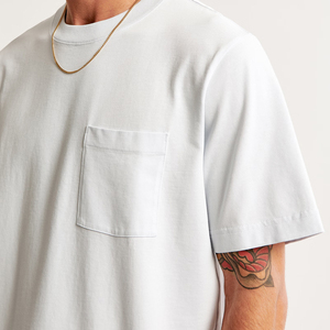 T-shirts graphiques personnalisés P6606 en gros, 100% coton, t-shirt blanc à col rond, surdimensionné, streetwear pour hommes, taille plus - Product Image 4